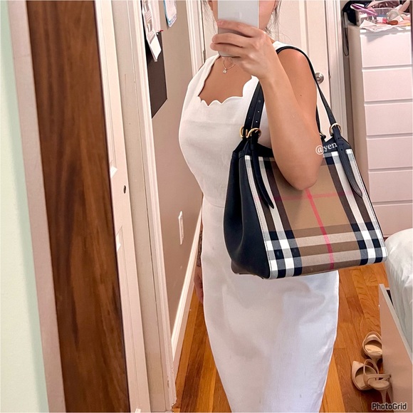 Burberry Italy New house check derby Canterbury tote / shoulder bag - Picture 4 of 14